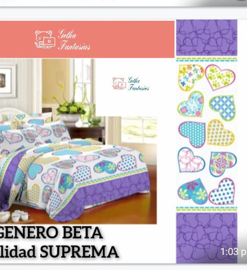 Combo Juego de Sábanas + Cortinas