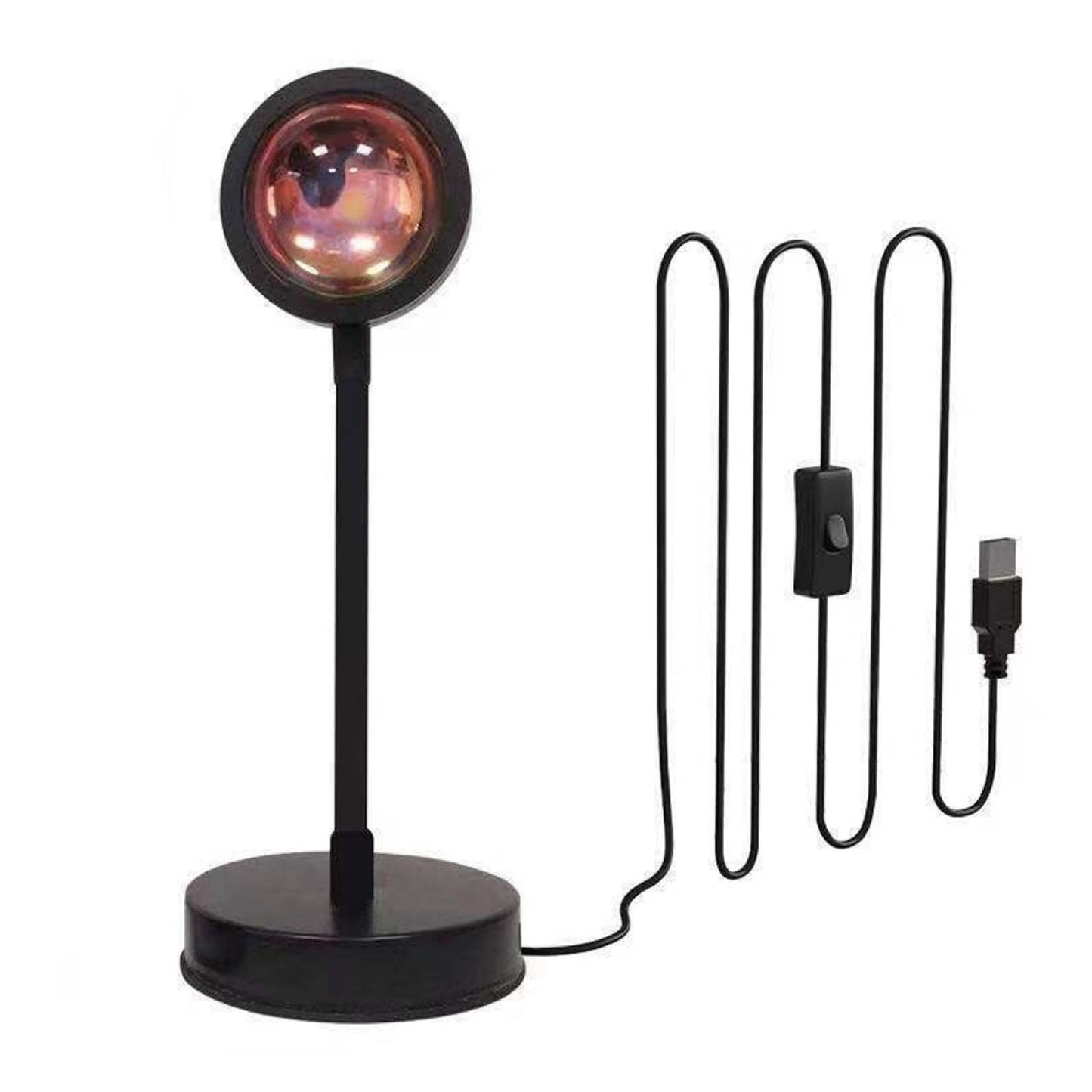 lampara proyectora atardecer