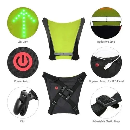ChalecoReflectivoBicicletaluzled+control