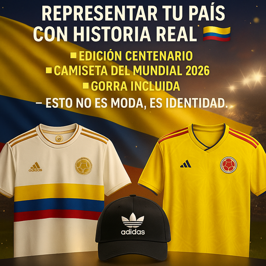 COMBO MUNDIALISTA 2 CAMISETAS GRATIS GORRA ADIDAS