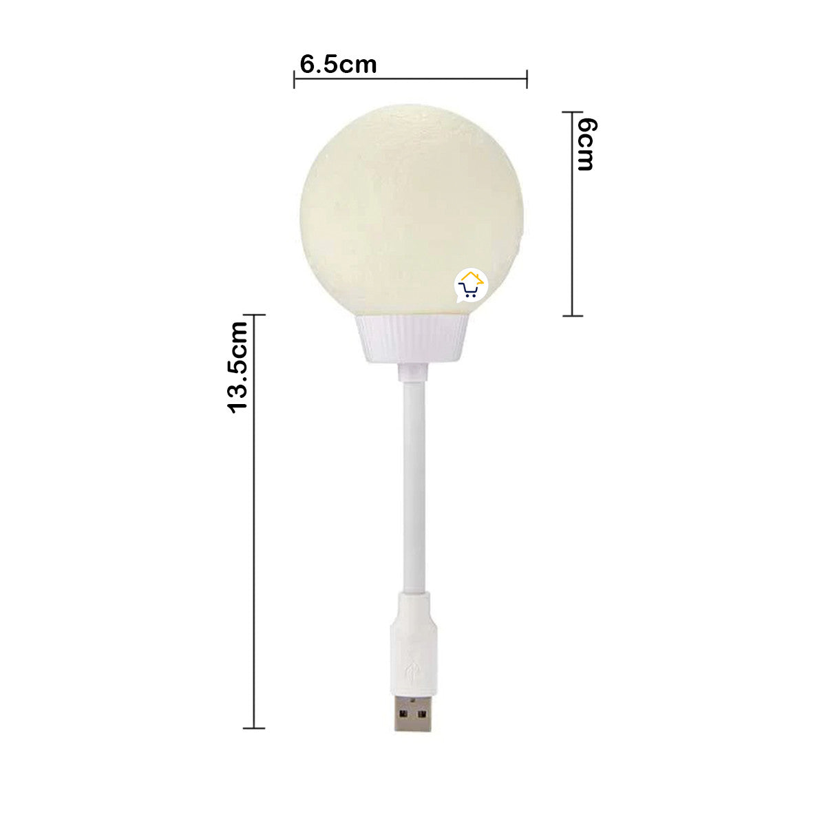 Luz LED De Noche USB Luna Atenuador Lámp