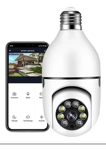 CamaraIpTipo Bombillo 360º Robotica Wifi