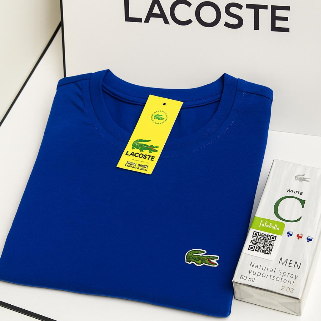 PACK X5 CAMISETAS LACOSTE + LOCION