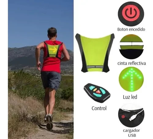 ChalecoReflectivoBicicletaluzled+control