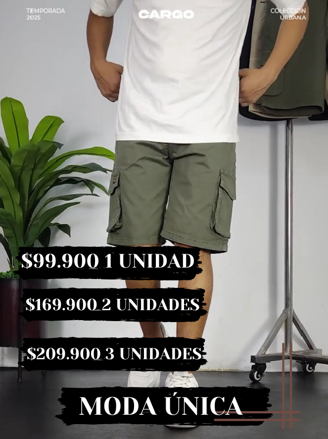 Bermudas Cargo para hombre